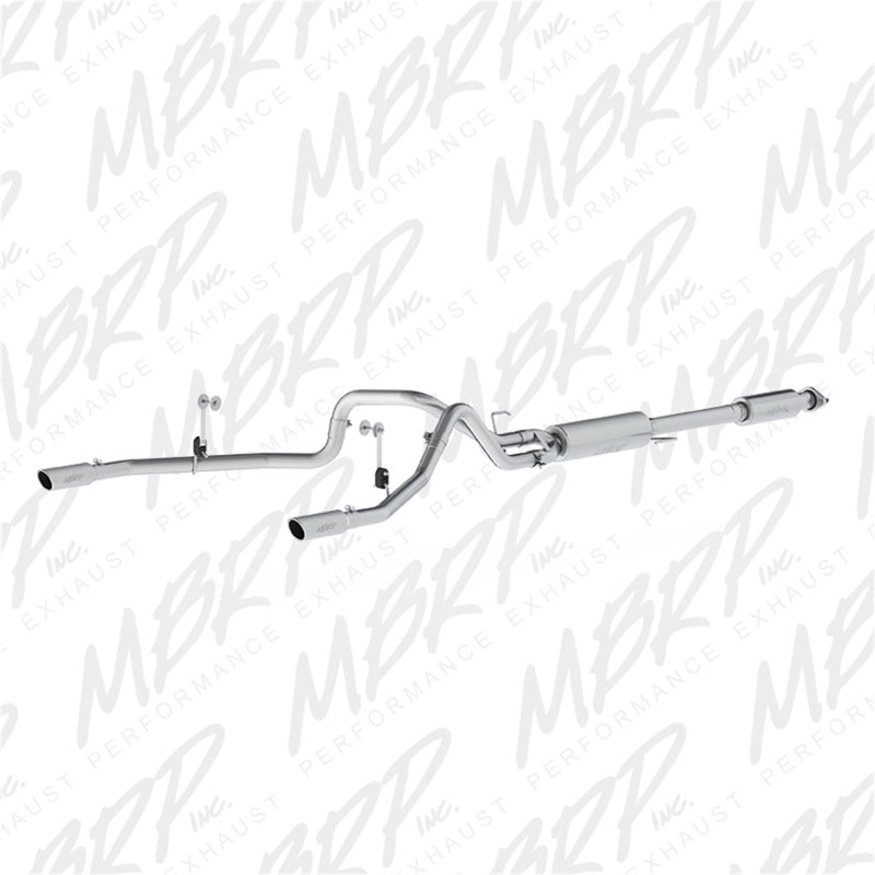 MBRP 2015 Ford F-150 5.0L 3in Cat Back Dual Split Rear Exit AL Exhaust Syst S5258AL Photo - Primary