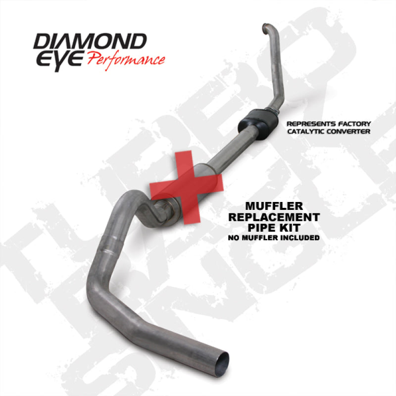 Diamond Eye Performance Diamond Eye KIT 4in TB MFLR RPLCMENT PIPE SGL SS 94-97 7 3L F250/F350 PWRSTROKE NFS W CARB EQIV STDS K4306S-RP K4306S-RP Photo - Primary