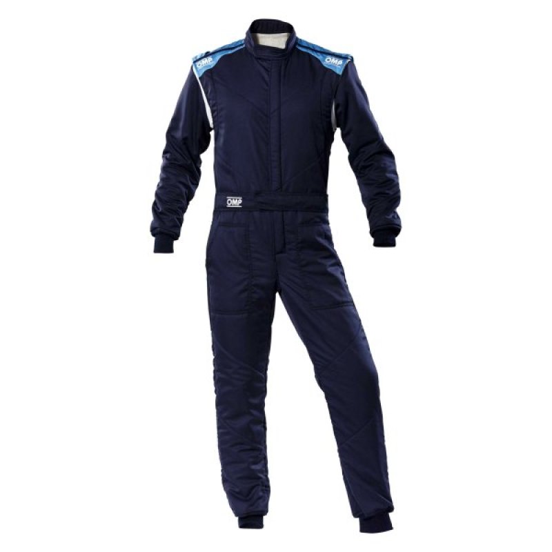 OMP First-S Overall Navy Blue/Cyan - Size 58 (Fia 8856-2018) IA0-1828-E01-244-58 IA0-1828-E01-244-58 Photo - Primary