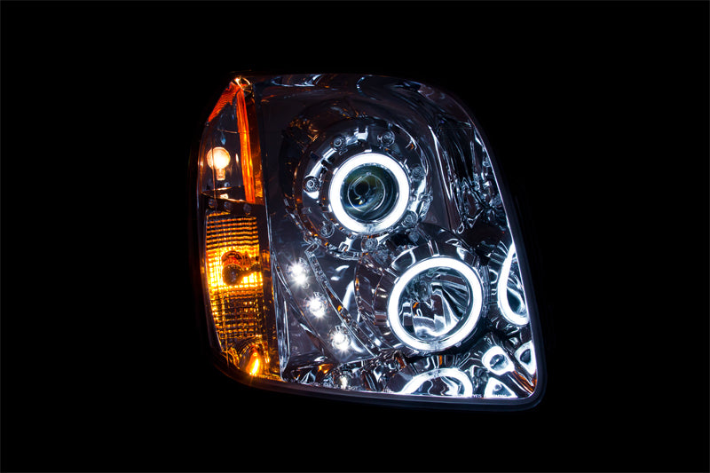 Anzo 2007-2014 Gmc Yukon Projector Headlights w/ Halo Chrome (CCFL) 111147 Photo - Mounted