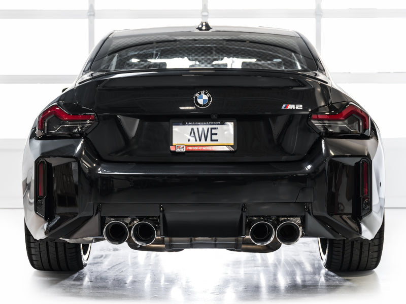 AWE Tuning 23-24 BMW G87 M2 SwitchPath Edition Exhaust - Chrome Silver Tips 3025-42487 3025-42487 Photo - Mounted