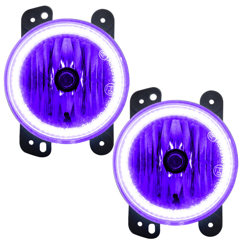 ORACLE Lighting 10-15 Jeep Wrangler JK Pre-Assembled LED Halo Fog Lights -UV/Purple 7159-007 7159-007 Photo - Primary