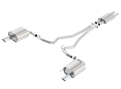 Borla Cat Back 15-17 Ford Mustang 3.7L V6 MT/AT 2.25in Pipe 4in Single Round Rolled Tips 140587 140587 Photo - Primary