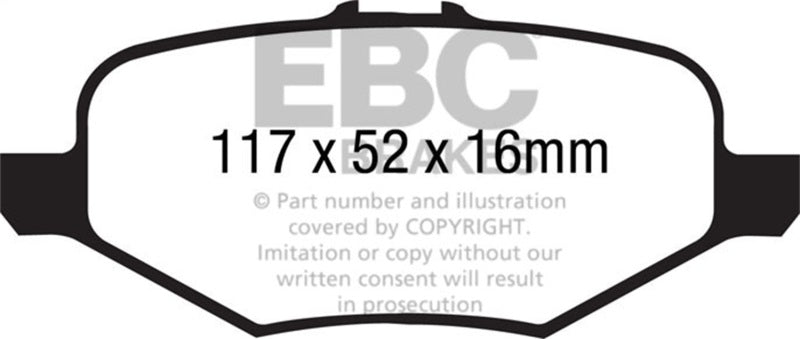 EBC Disc Brake Pad Set DP61887 Photo - Primary