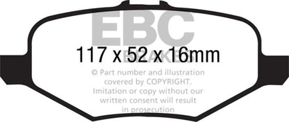EBC Disc Brake Pad Set DP61887 Photo - Primary