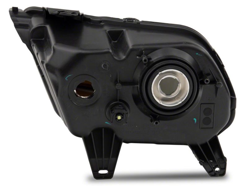 Raxiom 10-12 Ford Mustang Axial Series OEM Style Rep Headlights- Chrome Housing- Smoked Lens 413417 413417 Photo - Close Up