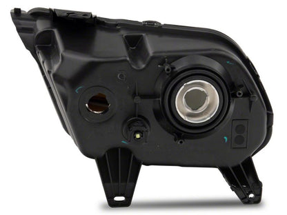 Raxiom 10-12 Ford Mustang Axial Series OEM Style Rep Headlights- Chrome Housing- Smoked Lens 413417 413417 Photo - Close Up