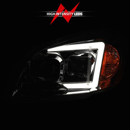 ANZO 05-10 Chevrolet Cobalt / 07-10 Pontiac G5 LED Projector Headlights Black Housing 121576 121576 Photo - Unmounted