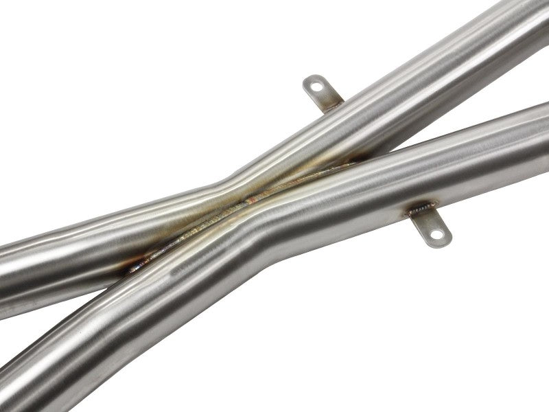 aFe 08-13 BMW(E90/92/93) MACH Force XP 304 Stainless Steel V8 4.0L w/ Cat & Resonator 49-36321-1 49-36321-1 Photo - Close Up