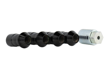 Ford Racing M14 x 1.5 Black Security Lug Nut Kit - Set of 4 M-1A043-A M-1A043-A Photo - Unmounted