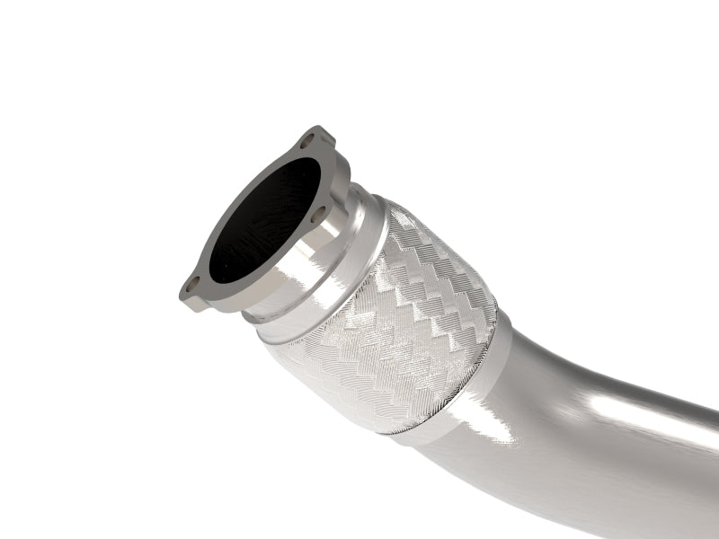 afe POWER MACH Force-Xp 09-16 Audi A4/A5 B8 L4-2.0L(t) 304 SS 3in. Front Resonator Delete Pipe 49-36428 49-36428 Photo - Unmounted