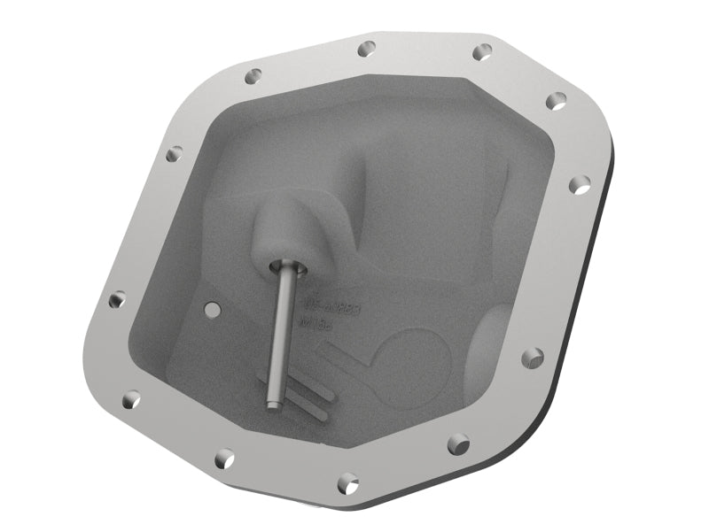 aFe 18-23 Jeep Wrangler JL Pro Series (Dana M186) Front Diff Cover w/ Oil - Black 46-71011B 46-71011B Photo - Unmounted