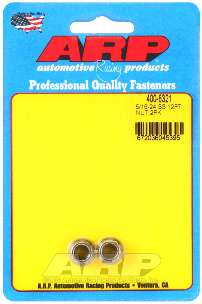 ARP 5/16-24 SS 12pt nut kit 400-8321 Photo - Primary