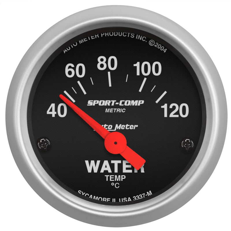 Autometer Comp 3337-M 2" Water Temp 40-120C Gauge 3337-M Photo - Primary