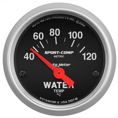 Autometer Comp 3337-M 2" Water Temp 40-120C Gauge 3337-M Photo - Primary
