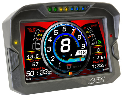 AEM Electronics Digital Dash, CD-7LG, Carbon Housing, Data Logging, GPS, CAN Bus, Kit 30-5703 Photo - out of package