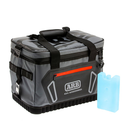 ARB Cooler Bag Charcoal w/ Red Highlights 15in L x 11in W x 9in H Holds 22 Cans 10100376 10100376 Photo - Unmounted