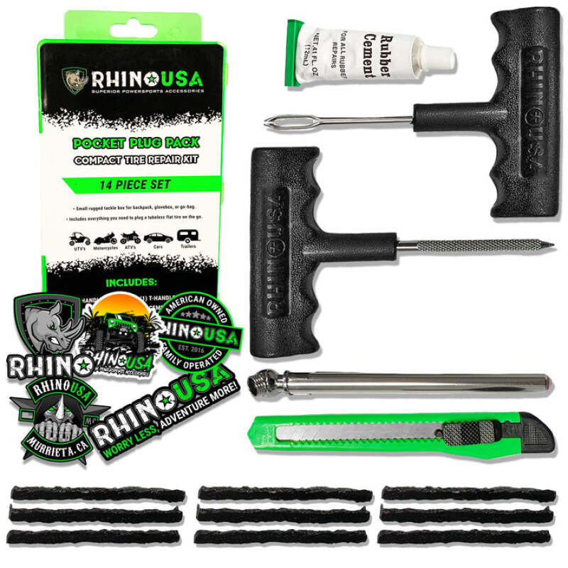 Rhino USA 14-Piece Compact Tire Repair Plug Kit RNO-PLUG-PACK RNO-PLUG-PACK Photo - Primary