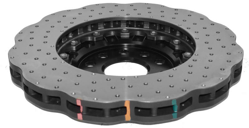 DBA 15-21 Audi S3 Front 5000 Series Drilled Rotor w/Black Hat 52830WBLKXD 52830WBLKXD Photo - out of package