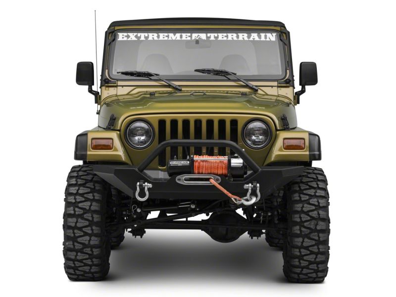 Raxiom 97-06 Jeep Wrangler TJ 50-In LED Light Bar Windshield Mount w/ Auxilliary Bracket J106746 J106746 Photo - Close Up