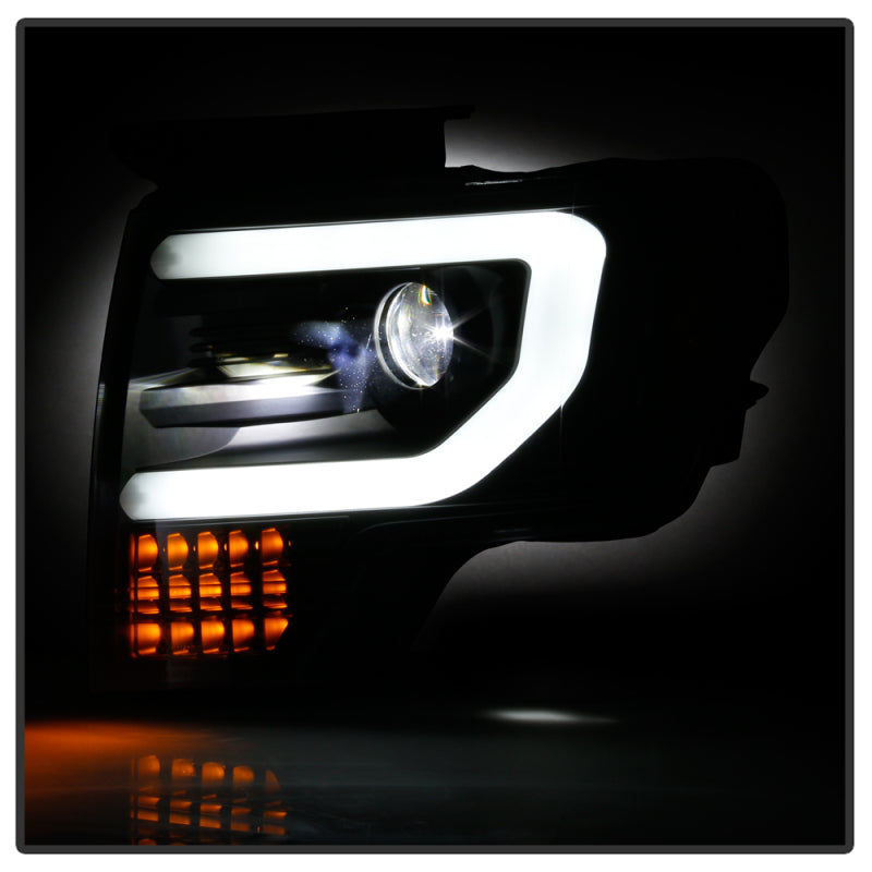 Spyder Ford F150 09-14 Halogen Light Bar Projector Headlights Black PRO-YD-FF15009PL-SEQ-BK 5087560 5087560 User 5