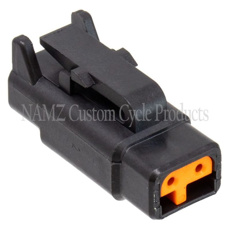 NAMZ DTM 2-Position Plug w/2 Terminals - Black MDP-2B