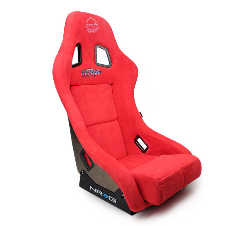NRG FRP Bucket Seat ULTRA Edition - Medium (Red Alcantara/Pearlized Back) FRP-303RD-ULTRA FRP-303RD-ULTRA Photo - Primary