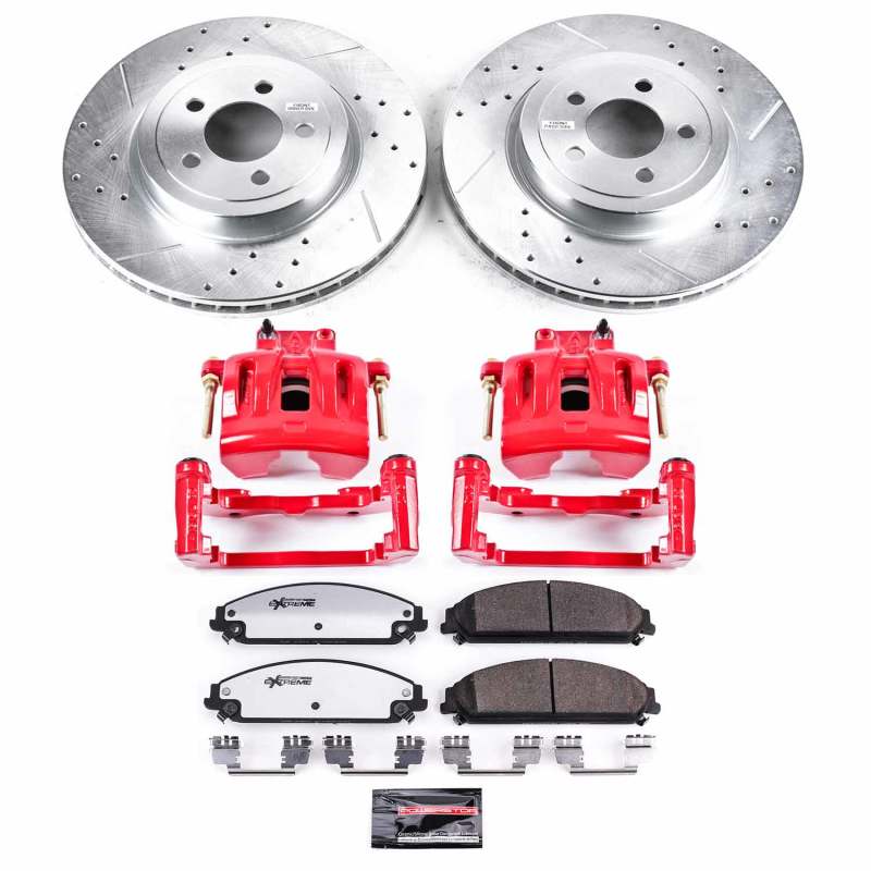 PowerStop Power Stop 2021 Dodge Challenger Front Z26 Street Kit w/Calipers KC2560B-26