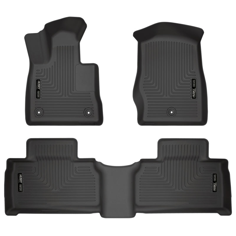 Husky Liners 2020 Ford Explorer Weatherbeater Black Front & 2nd Seat Floor Liners 99321 99321 Photo - Primary