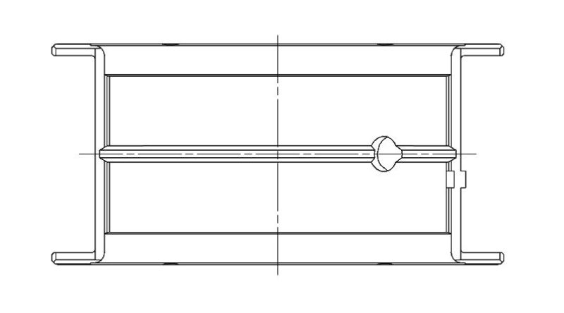ACL Chevrolet V8 400 Race Series Standard Size Main Bearing Set 5M1038H-STD 5M1038H-STD Technical Drawing
