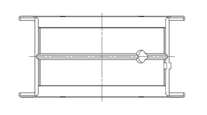 ACL Main Bearing Set AEB5M1038H-10 5M1038H-10 Technical Drawing
