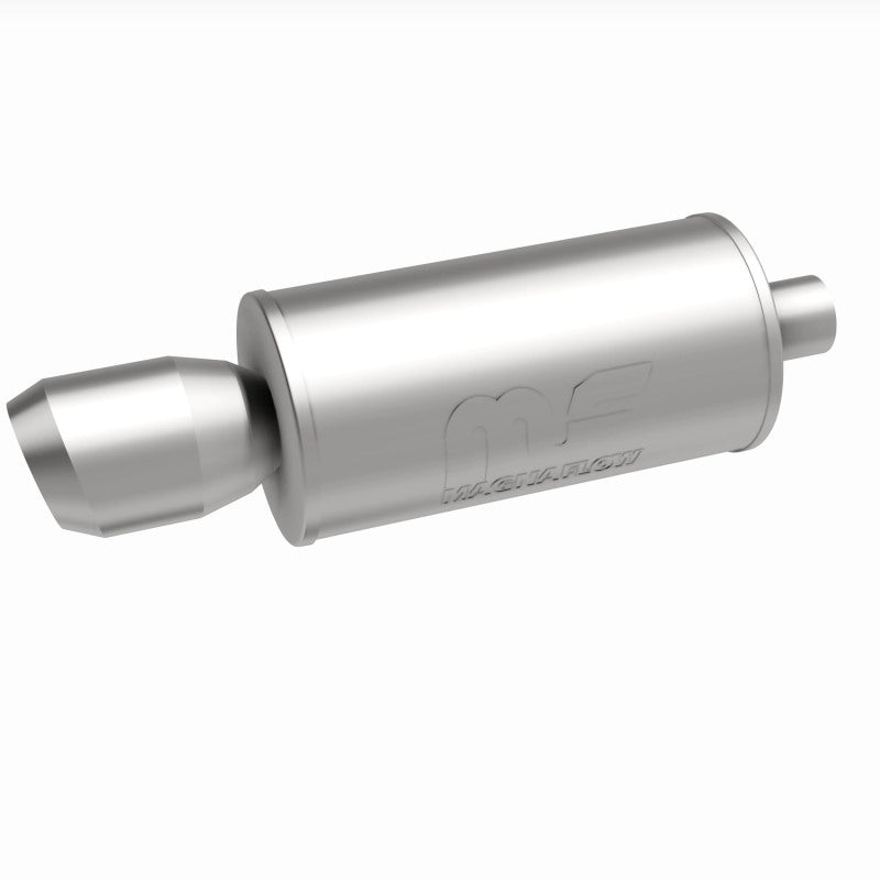 MagnaFlow 7" Round Center/Center Performance Muffler With Tip 14836 360 Degree Image Set