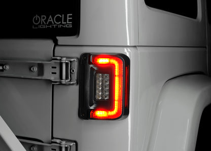 ORACLE Lighting Oracle 07-17 Jeep Wrangler JK Flush Mount LED Tail Lights - Tinted 5891-504-T 5891-504-T Photo - lifestyle view