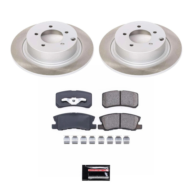 PowerStop Power Stop 11-12 Mitsubishi Outlander Sport Rear Semi-Coated Rotor Kit SC1630 SC1630 Photo - Primary