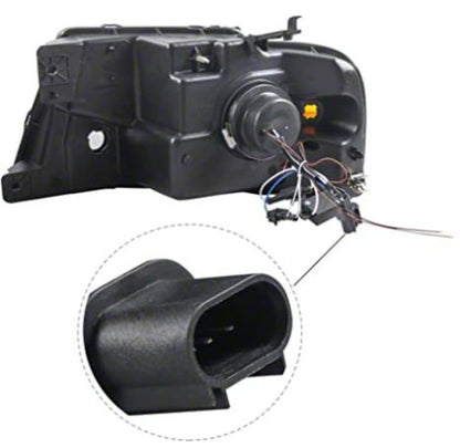 Raxiom 04-08 Ford F-150 Axial Series LED Projector Headlights- Blk Housing (Clear Lens) T566365 T566365 Photo - Close Up