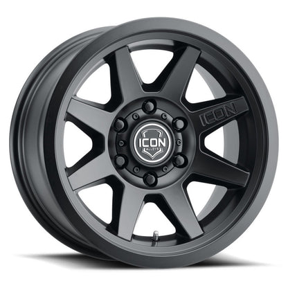 ICON Rebound SLX 17x8.5 6 x 135 6mm Offset 5.75in BS 87.1mm Bore Satin Black Wheel 1917856350SB 1917856350SB Photo - Primary