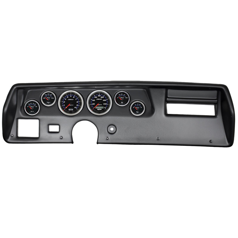 Autometer Cobalt 70-72 Chevelle SS/El Camino Dash Kit 6pc Tach / MPH / Fuel / Oil / WTMP / Volt 7025-CB 7025-CB Photo - Primary
