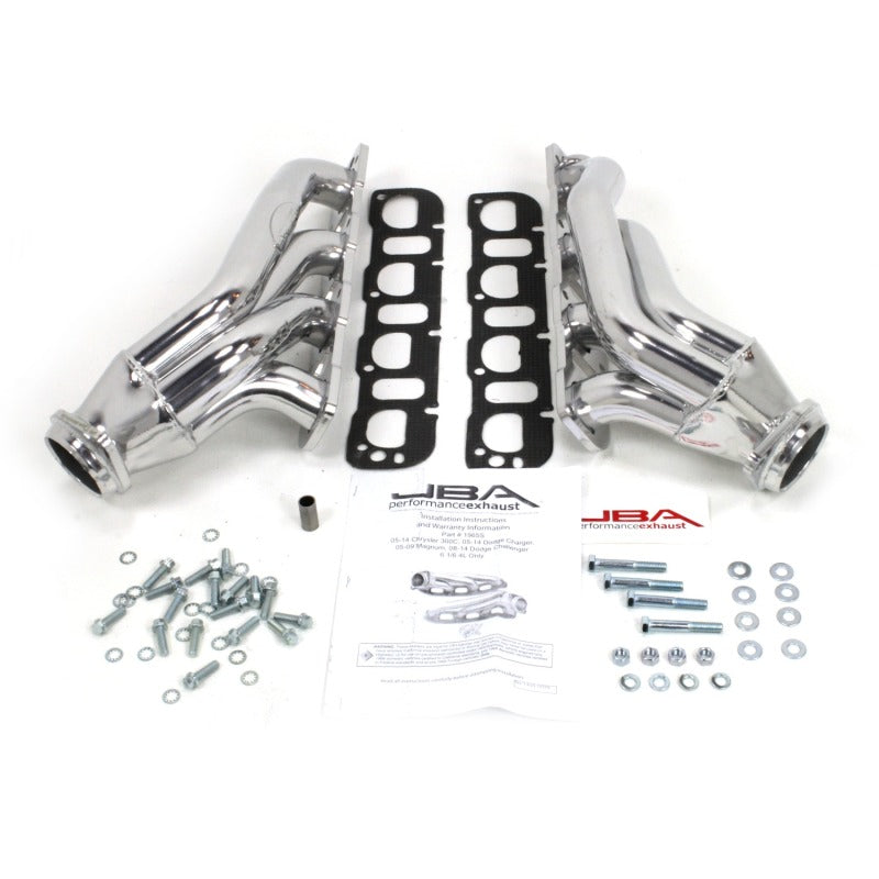 JBA 05-14 Chrysler 6.1/6.4L HEMI 1 7/8in Primary Silver Ctd Cat4Ward Header 1965SJS 1965SJS Photo - Primary