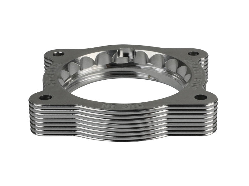 aFe 02-09 Chevrolet Trailblazer/ 02-09 GMC Envoy L6 4.2L Silver Bullet Throttle Body Spacer - Silver 46-34022 46-34022 Photo - Unmounted
