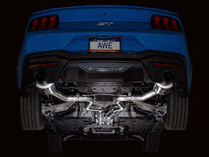 AWE Tuning AWE 2024 Ford Mustang GT Fastback S650 RWD Touring Catback Exhaust w/ Dual Diamond Black Tips 3015-33650 3015-33650 Photo - Mounted