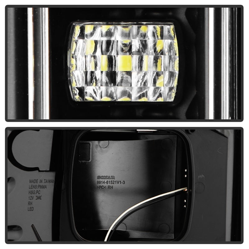 SPYDER 21-23 Ford F150 (Factory Halogent) Light Bar LED Tail Lights - Black (ALT-YD-FF15021HAL-BK) 5088772 5088772 Photo - Unmounted