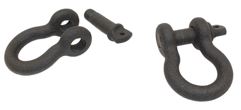 Fishbone Offroad D Ring 3/4In Gloss - Black 2 Piece Set FB21039 FB21039 Photo - out of package