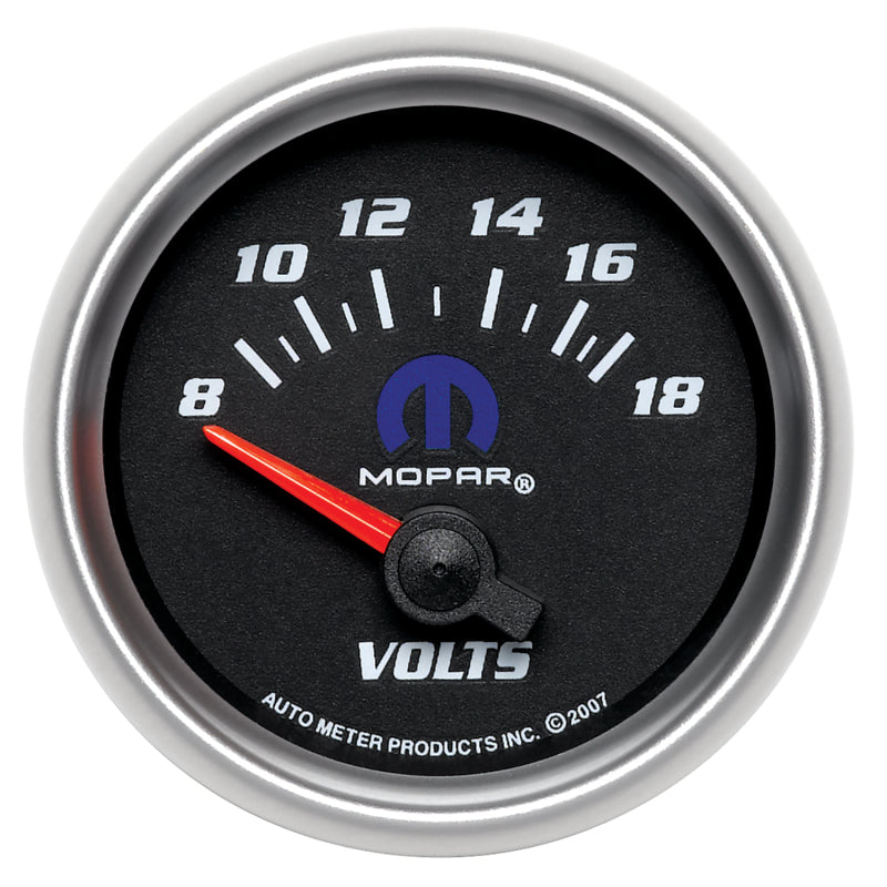 Autometer Mopar 52.4mm SSE 8-18 Volts Voltmeter Gauge 880021 880021 Photo - Primary