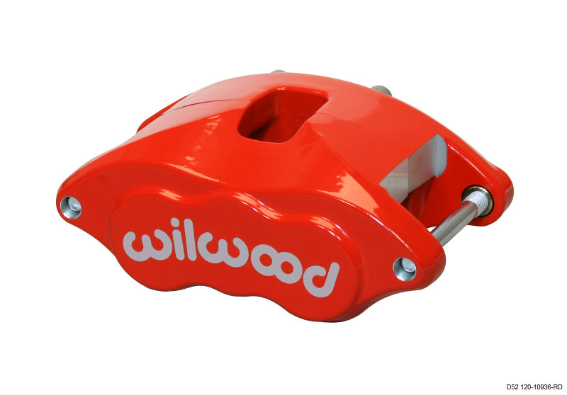 Wilwood Caliper-D52-Red, 2.00/2.00" Pistons, 1.28" Disc 120-10936-RD Photo - Primary