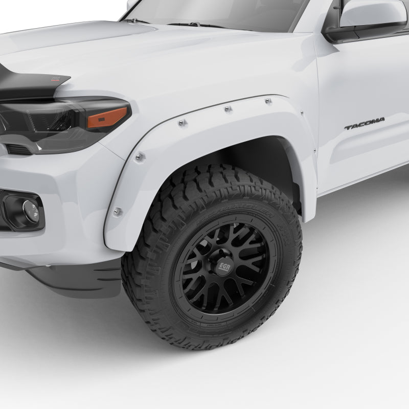 EGR 16+ Toyota Tacoma w/Mudflap Bolt-On Look Color Match Fender Flares - Set - Super White 795084-040 795084-040 User 1