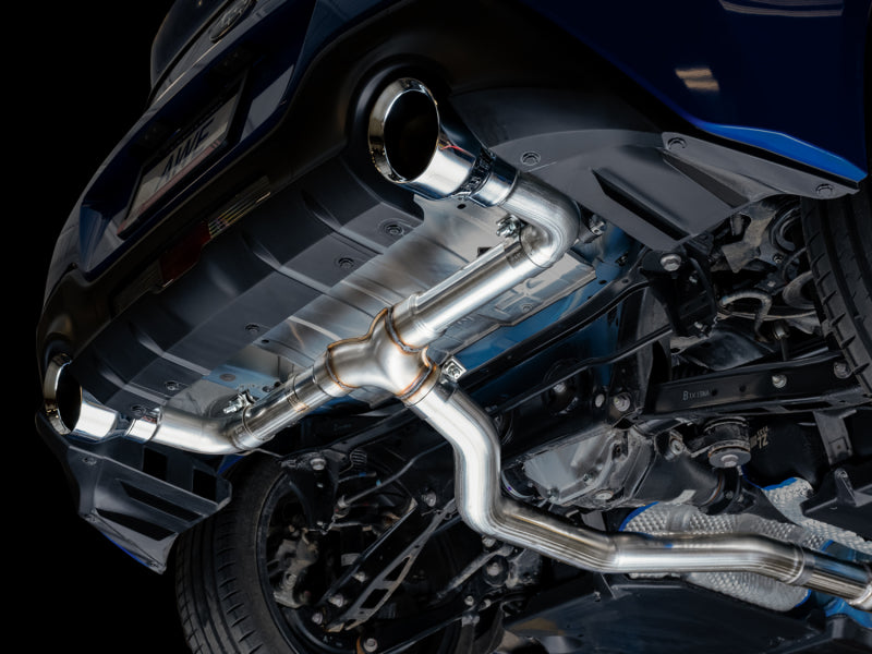AWE Tuning AWE Subaru BRZ/ Toyota GR86/ Toyota 86 Track Edition Cat-Back Exhaust- Chrome Silver Tips 3020-32279 3020-32279 Photo - out of package