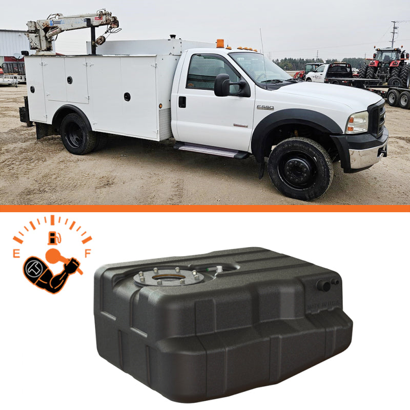 Titan Fuel Tanks 99-10 Ford E-Series 40 Gal Extra HD Cross-Linked PE Utility Tank - PS-191 Adaption 8020099A 8020099A User 1