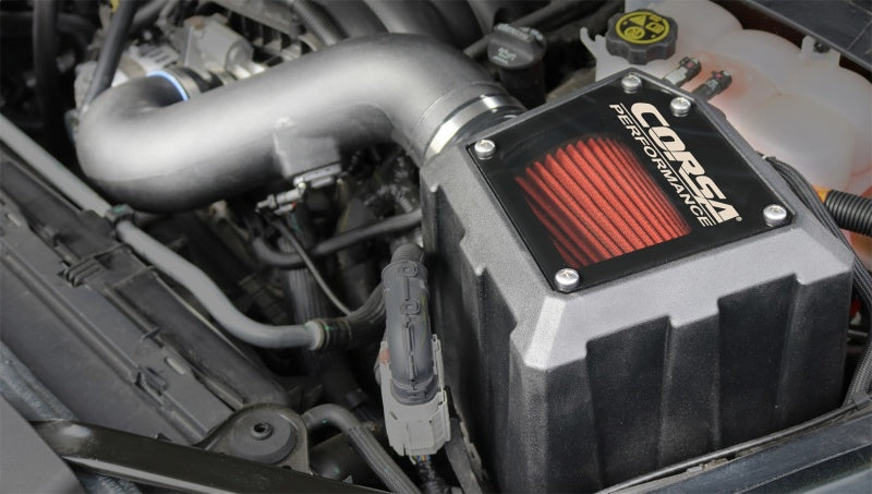 Corsa 2019+ Chevrolet Silverado 6.2L V8 1500 Closed Box Air Intake With DryTech 3D Dry Filter 45954D 45954D Photo - Mounted