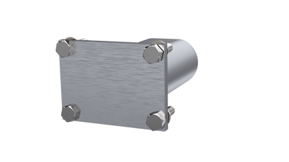 QTP 3in Weld-On QTEC Low Profile Conncetion Oval Tube Kit 10338 10338 Photo - Primary