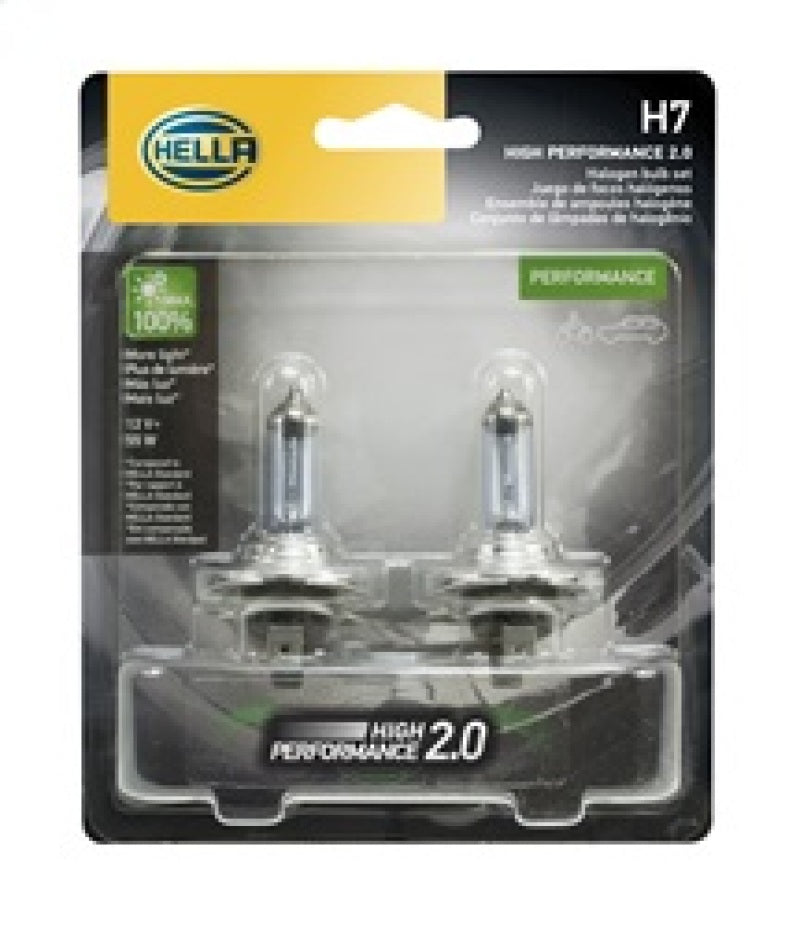 Hella H7 12V 55W PX26D HP 2.0 Halogen Bulbs H7 2.0TB H7 2.0TB Photo - in package